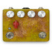 Caroline Cannonball Hand Painted Distortion Pedal, Yellow Distressed