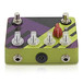 Caroline Cannonball Hand Painted Distortion Pedal, Green/Purple