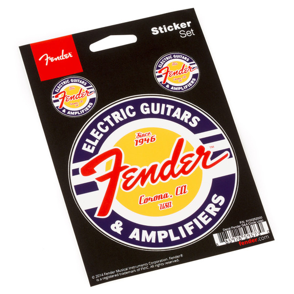 Fender Window Decals Guitar and Amp Logo