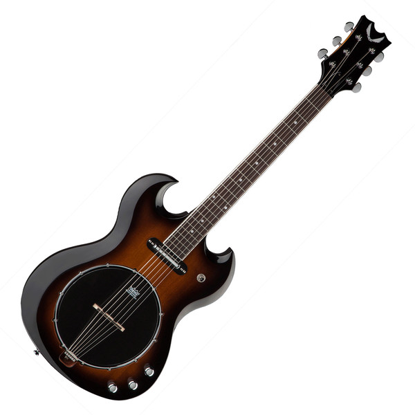 Dean Gran Sport 6 String Solid Body Banjo, Tobacco Sunburst