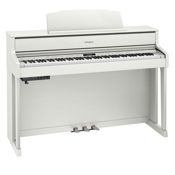 Roland HP605 Digital Piano, White