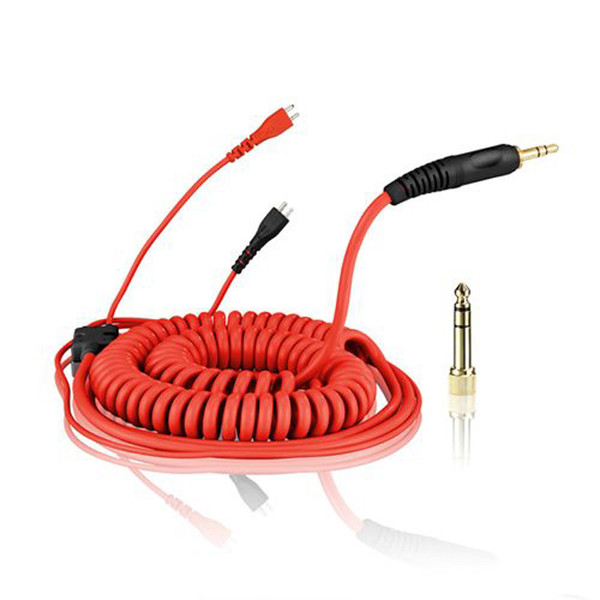 Zomo DeLuxe Coiled Cable for Sennheiser HD-25, Red 