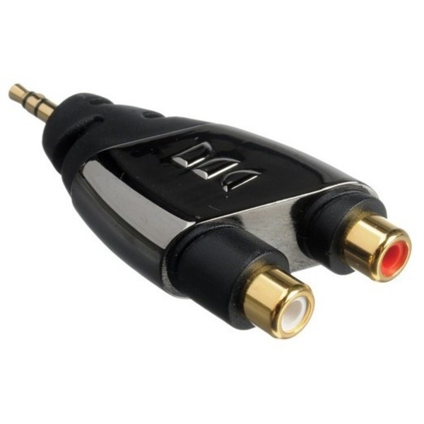 Monster CableLinks 1/8" Stereo (m) to 2 x RCA / Phono (f) Y-Adapter