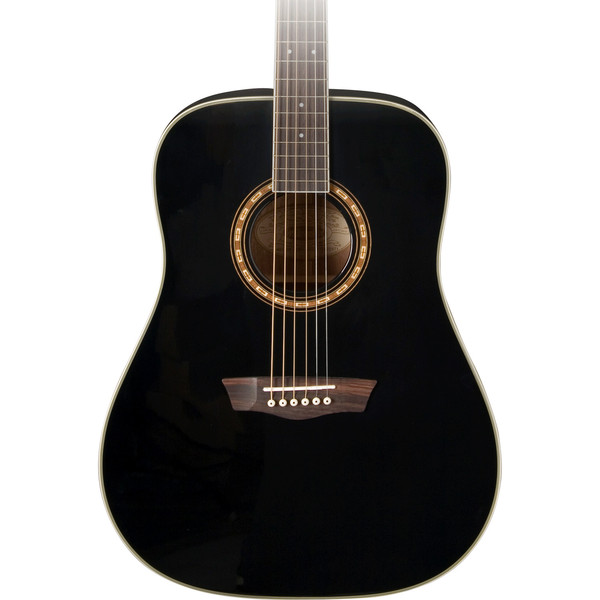 Washburn WD10S Acoustic Guitar, Black at Gear4music