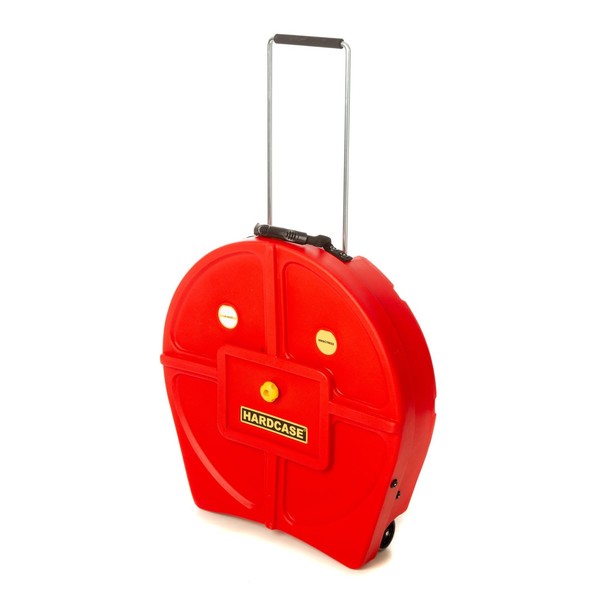 Hardcase 9 Cymbal Case with Dividers, 22", Red - main image