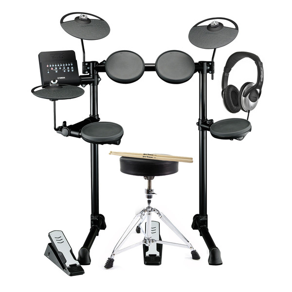 Yamaha DTX400K Electronic Drum Kit with Headphones, Stool + Sticks