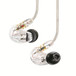 Shure SE215 Auriculares con Aislamiento de Sonido, Transparentes