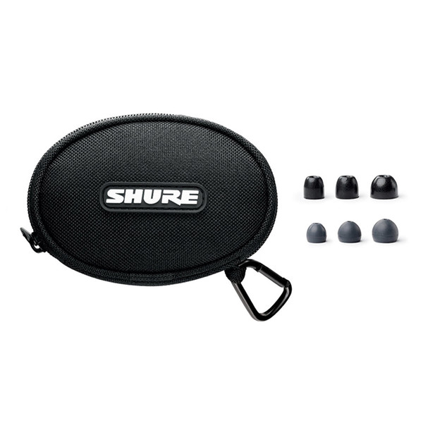 Shure SE215 Sound Isolating Earphones, Clear - Case and Earbuds
