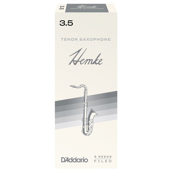 D'Addario Hemke Tenor Saxophone Reeds, 3.5 (5 Pack)