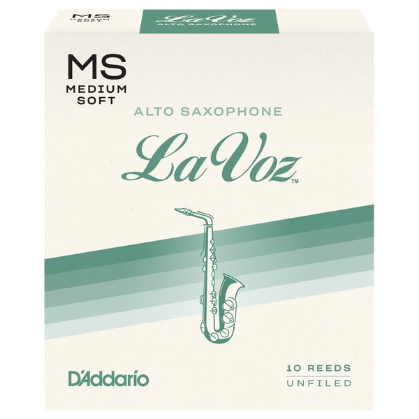 D'Addario La Voz Alto Saxophone Reeds, Medium-Soft (10 Pack)