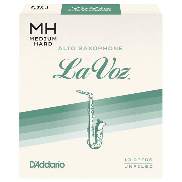 D'Addario La Voz Alto Saxophone Reeds, Medium-Hard (10 Pack)