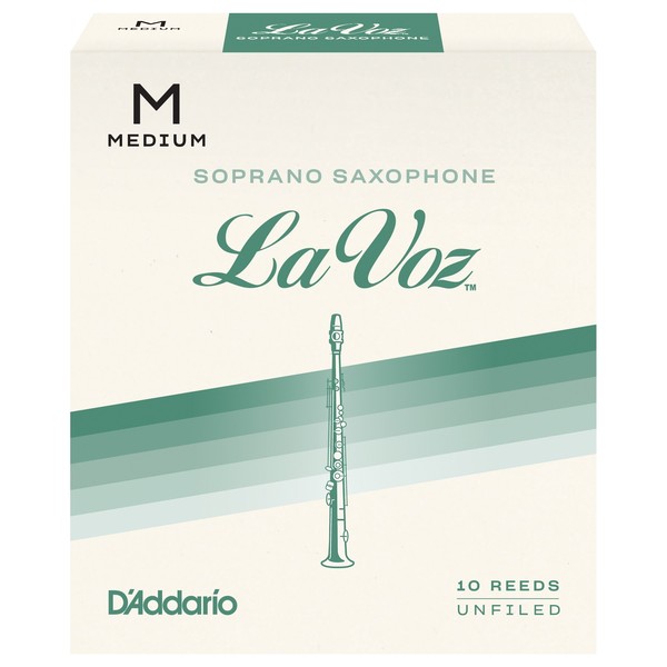 D'Addario La Voz Soprano Saxophone Reeds, Medium (10 Pack)