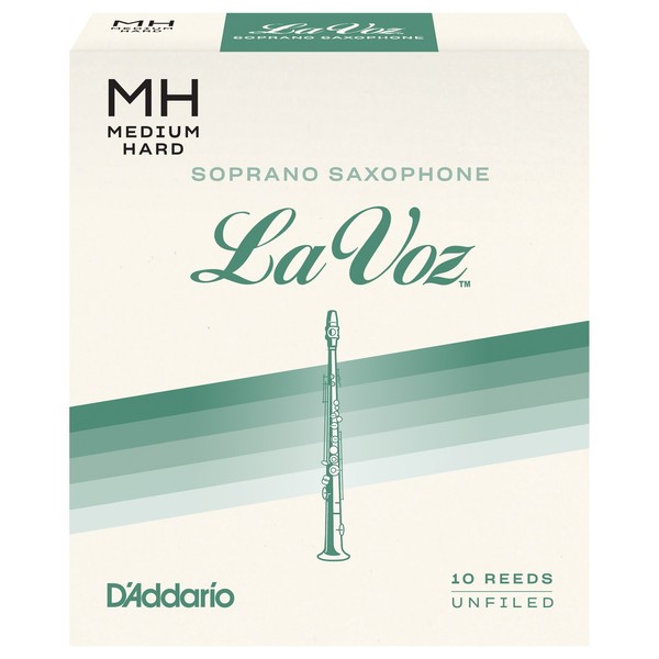 D'Addario La Voz Soprano Saxophone Reeds, Medium-Hard (10 Pack)