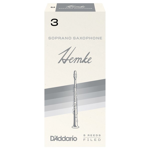 D'Addario Hemke Soprano Saxophone Reeds, 3 (5 Pack)