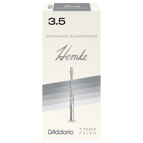 D'Addario Hemke Soprano Saxophone Reeds, 3.5 (5 Pack)