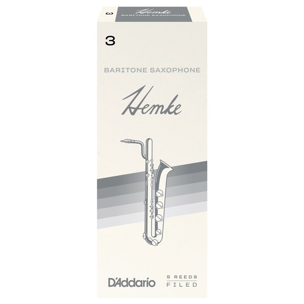 D'Addario Hemke Baritone Saxophone Reeds, 3 (5 Pack)