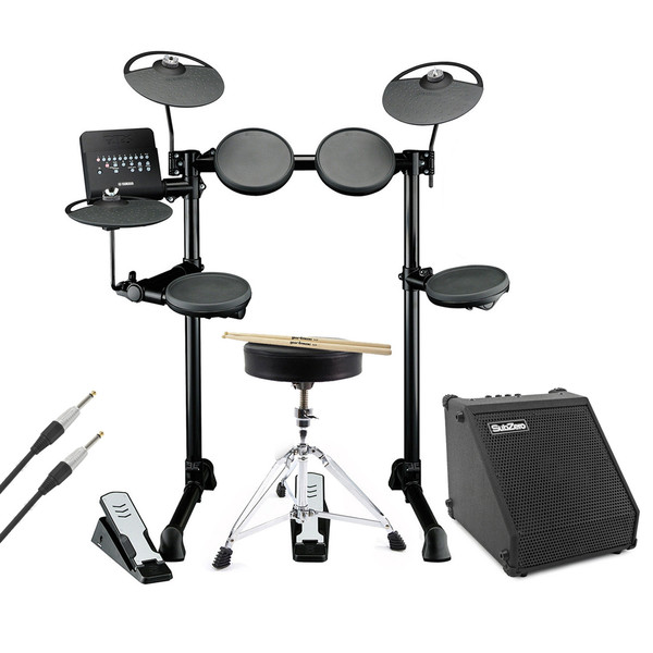 Yamaha DTX400K Electronic Drum With Amp, Cable, Stool and Sticks