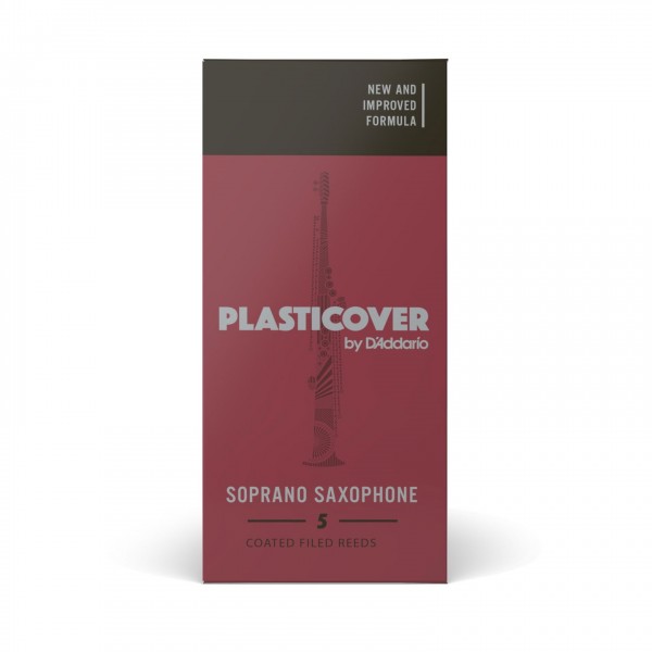 D'Addario Plasticover Soprano Saxophone Reeds, 4 (5 Pack)