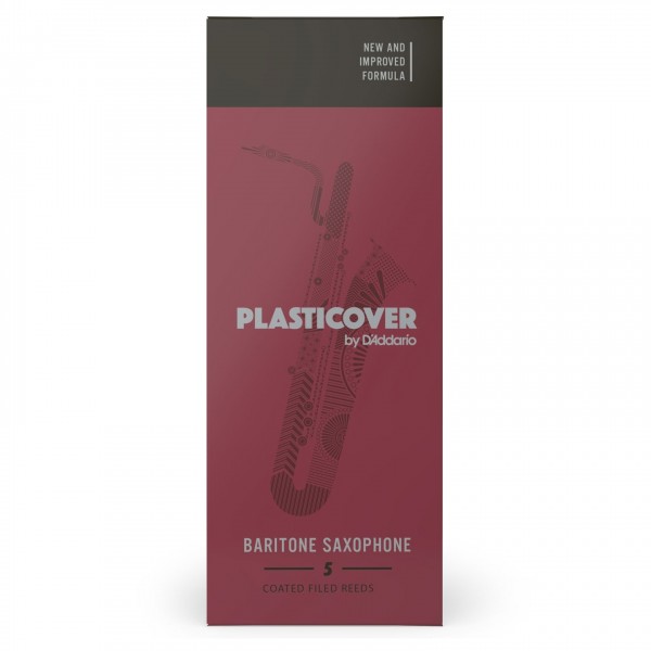 D'Addario Plasticover Baritone Saxophone Reeds 4.0, 5-Pack