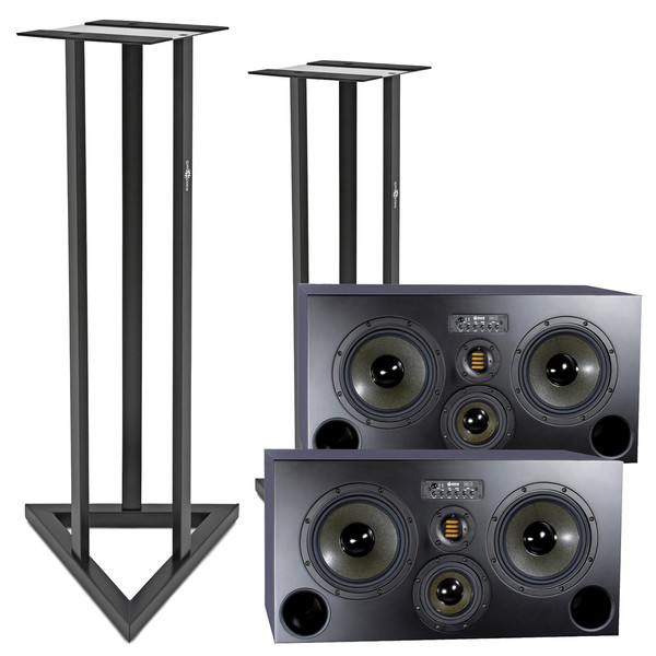 Adam S4X-H Active Midfield Studio Monitors with Stands (Pair)