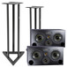 Adam S4X-H Active Midfield Studio Monitors with Stands (Pair)