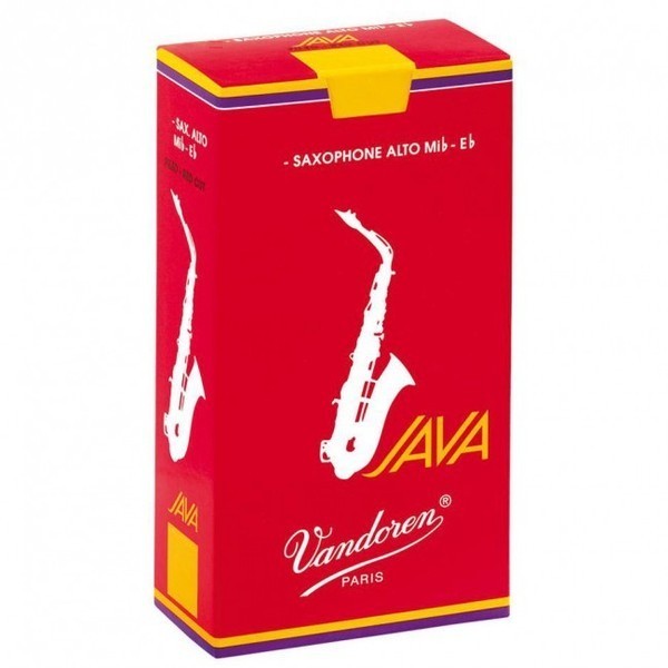 Vandoren Java Red-Cut Alto Saxophone Reeds Strength 2.5 (10 Pack)