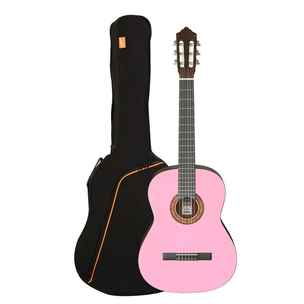 Ashton SPCG14 1/4 Size Classical Guitar Starter Pack, Pink