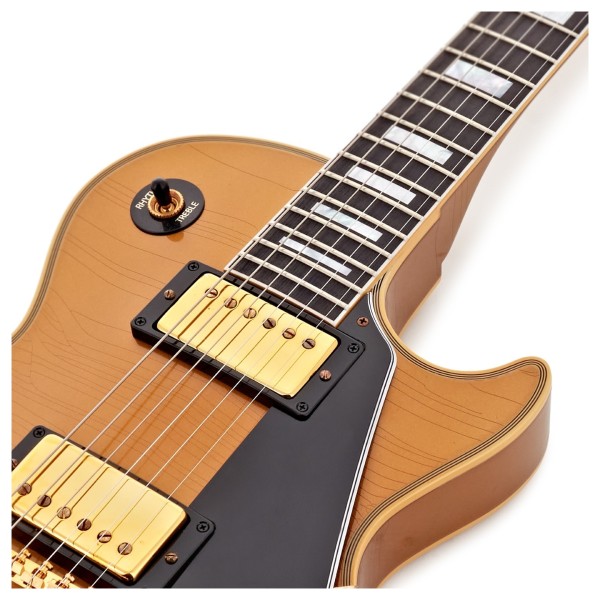 Gibson Custom 1968 Les Paul Custom Bigsby Double Gold Ultra Light Aged #602088 - upper frets