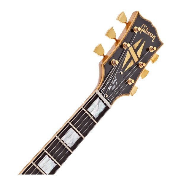 Gibson Custom 1968 Les Paul Custom Bigsby Double Gold Ultra Light Aged #602088 - headstock