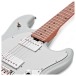 Sterling Stingray, Firemist Silver - upper frets