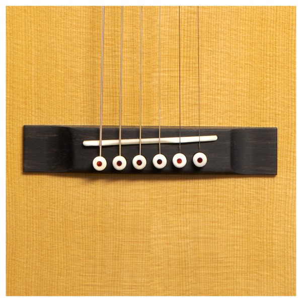 Martin 5-28 Terz Guitar, Natural - bridge