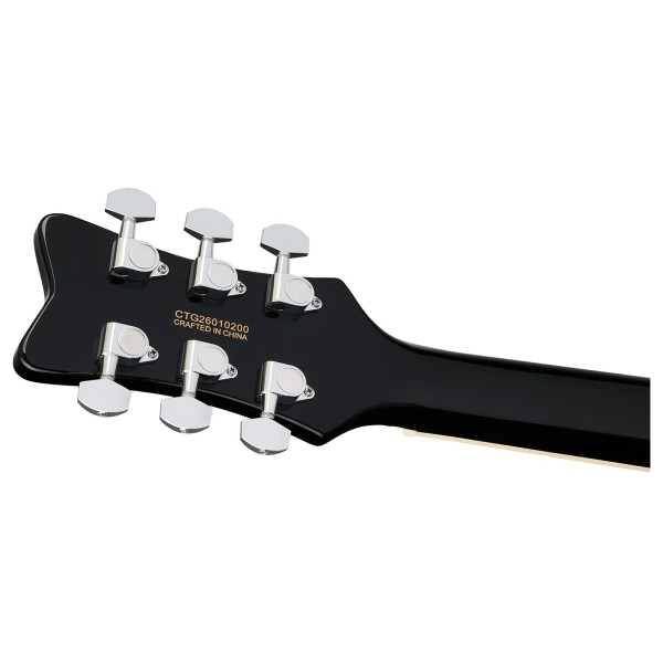Gretsch Streamliner CVT, Laurel Fingerboard, Jet Black - back of headstock