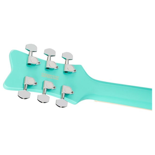 Gretsch Streamliner CVT, Laurel Fingerboard, Sea Foam Green - back of headstock