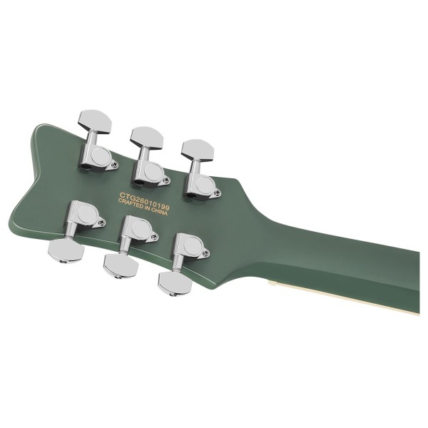 Gretsch Streamliner CVT, Laurel Fingerboard, Olive Drab - back of headstock