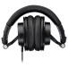 Fender FH1 Professional Monitoring Headphones, Black - Folded