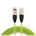 Studiospares Glow XLR Cable, 5m Green