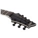 Schecter C-7 SLS Evil Twin, Satin Black - Headstock (Front)