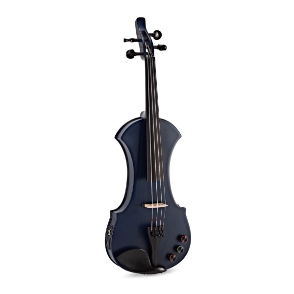 Electric Violin With FX by Gear4music, Navy Blue