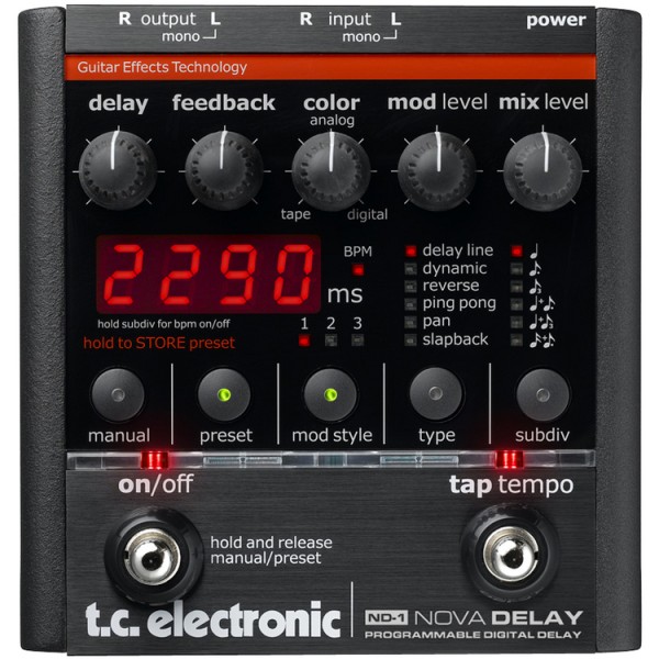 TC Electronic Nova Delay Effects Pedal at Gear4music