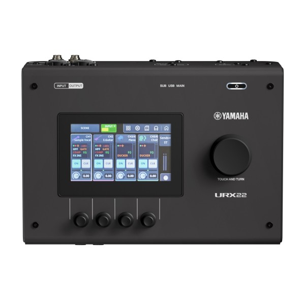 Yamaha URX22 USB Streaming Mixer, Black - Top