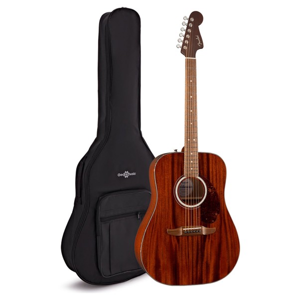 Fender California Deluxe Monterey E Electroacoustic with Gig Bag or Case, Build Your Own Bundle