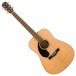 Fender CD-60S Left Handed Acoustic, Natural with Gig Bag or Case, Build Your Own Bundle - guitar