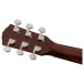 Fender CD-60S Left Handed Acoustic, Natural with Gig Bag or Case, Build Your Own Bundle - guitar - back of headstock