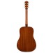 Fender CD-60S Left Handed Acoustic, Natural with Gig Bag or Case, Build Your Own Bundle - guitar - back