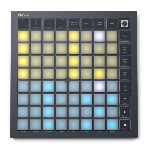 FLpad Grid MIDI FL Studio Controller - Top