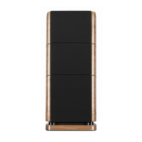 Wharfedale Elysian 2R 3 Way Standmount Speaker (pair), Piano Walnut - grille 