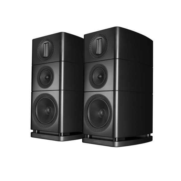 Wharfedale Elysian 2R 3 Way Standmount Speaker (pair), Matt Black - main 