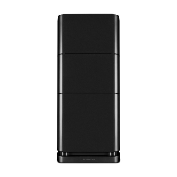 Wharfedale Elysian 2R 3 Way Standmount Speaker (pair), Matt Black - front 