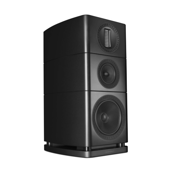 Wharfedale Elysian 2R 3 Way Standmount Speaker (pair), Matt Black - right 