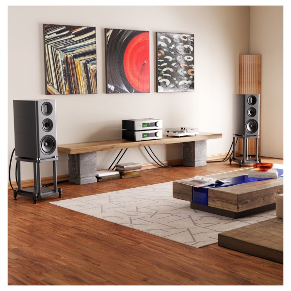 Wharfedale Elysian 2R 3 Way Standmount Speaker (pair),lifetyle 3